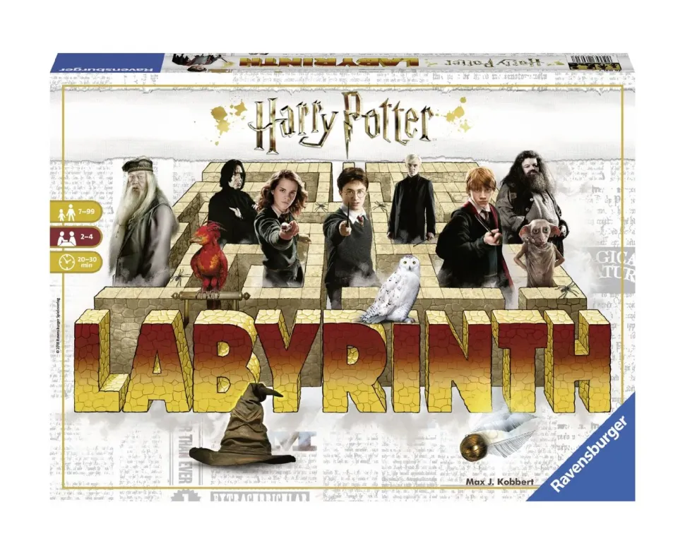 Ravensburger Labirinto Magico Harry Potter, Gioco Da Tavolo, Da 2 A 4 Giocatori, 7+ Anni