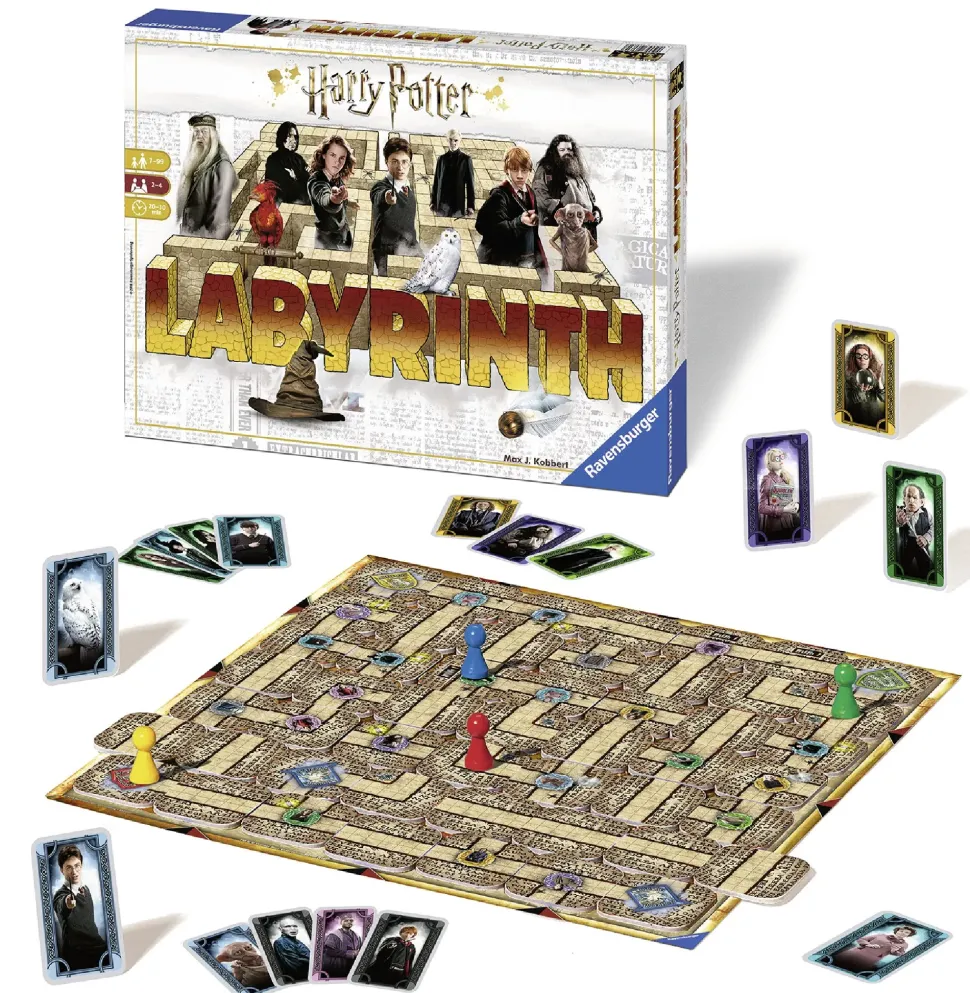 Ravensburger Labirinto Magico Harry Potter, Gioco Da Tavolo, Da 2 A 4 Giocatori, 7+ Anni