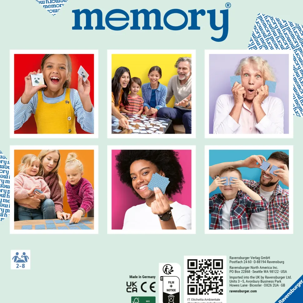Ravensburger Memory® Versione Unicorns, 64 Tessere, Gioco Da Tavolo, 3+ Anni