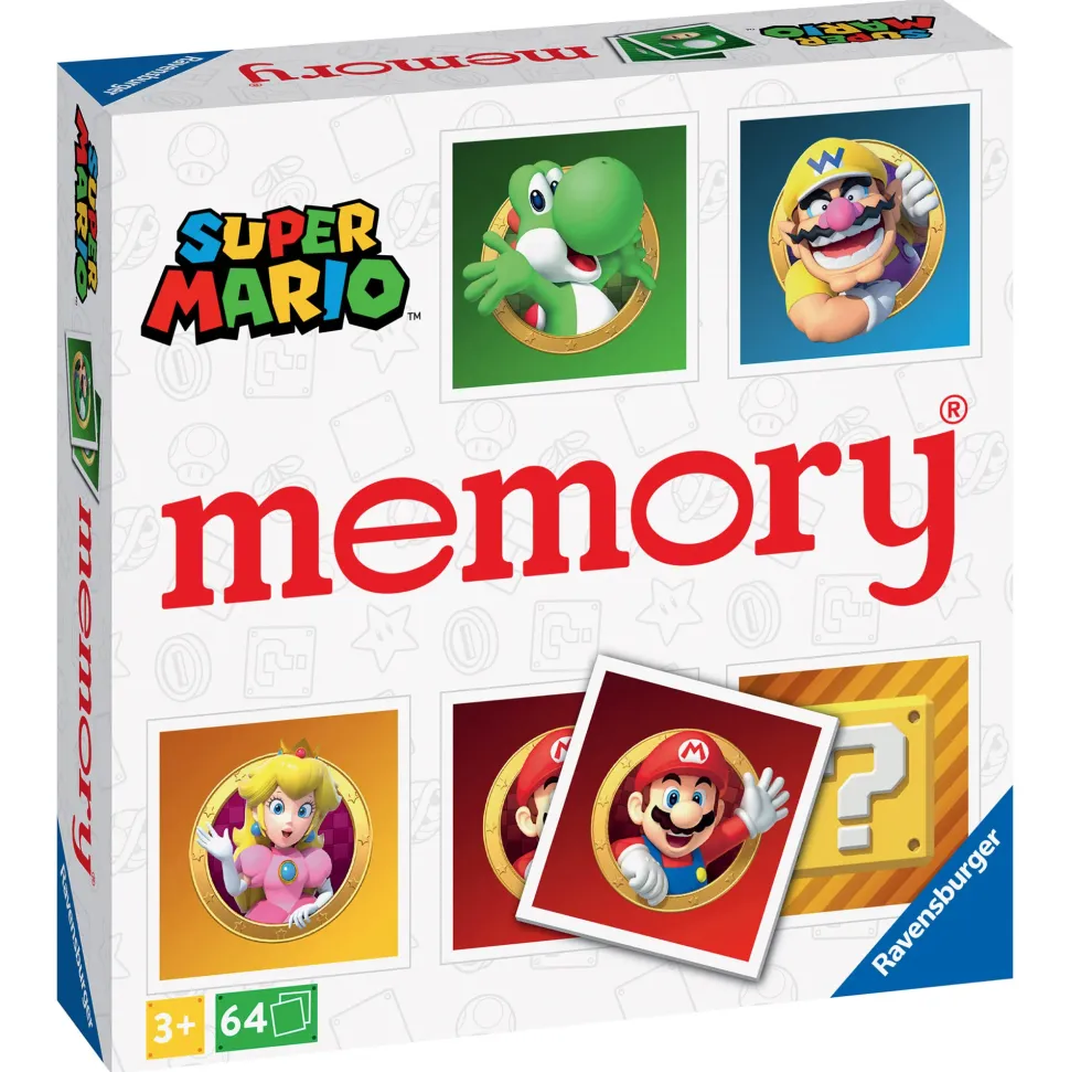 Ravensburger Memory® Versione Super Mario, 64 Tessere, Gioco Da Tavolo, 3+ Anni