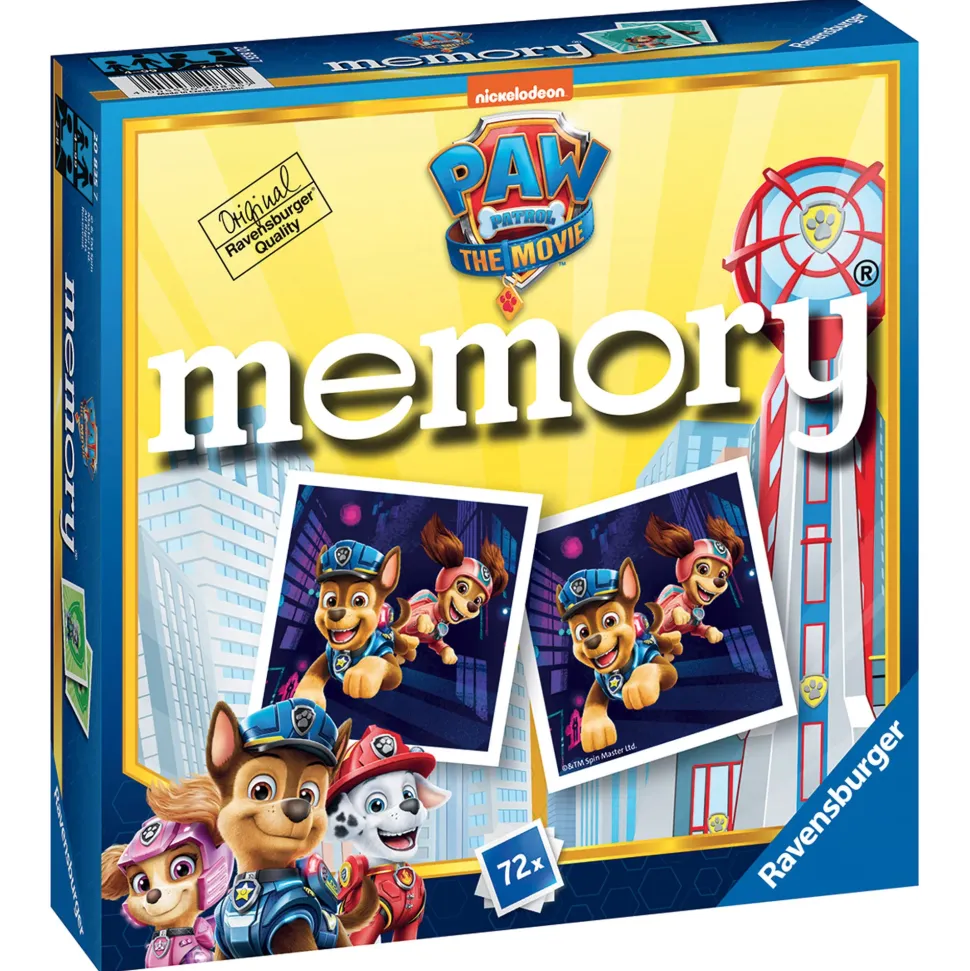 Ravensburger Memory® Versione Paw Patrol Movie, 72 Tessere, Gioco Da Tavolo, 4+ Anni
