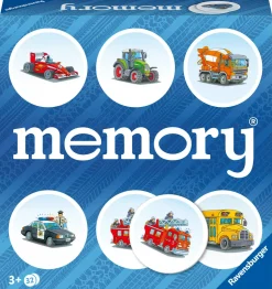 Ravensburger Memory® Versione Veicoli, 64 Tessere, Gioco Da Tavolo, 3+ Anni