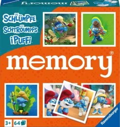 Ravensburger Memory® Versione Puffi, 64 Tessere, Gioco Da Tavolo, 3+ Anni