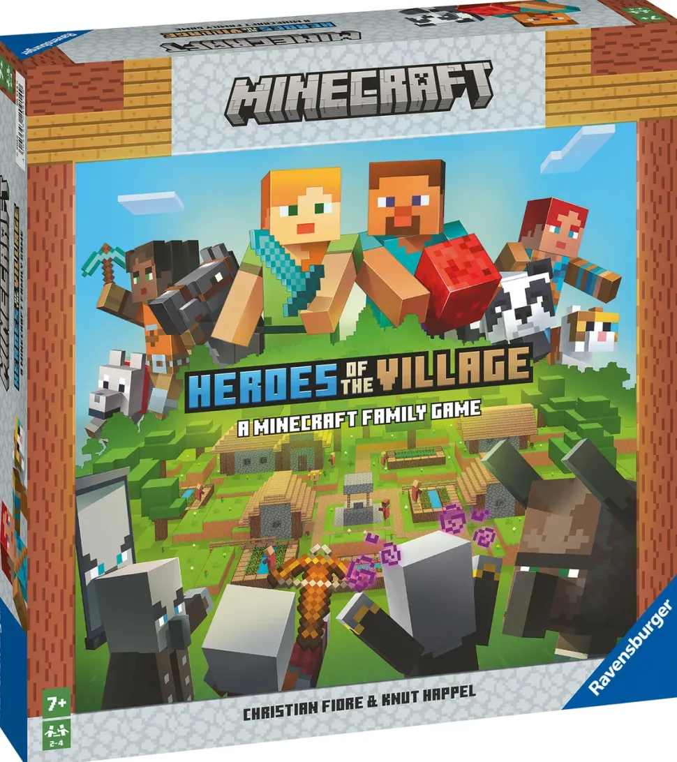 Ravensburger Minecraft Heroes Of The Village, Versione Italiana, Gioco Da Tavolo Strategico, 1-4 Giocatori, 7+ Anni