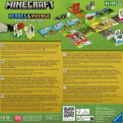 Ravensburger Minecraft Heroes Of The Village, Versione Italiana, Gioco Da Tavolo Strategico, 1-4 Giocatori, 7+ Anni