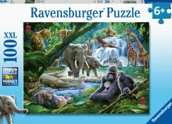 Ravensburger Puzzle 100 Pezzi Animali Della Giungla