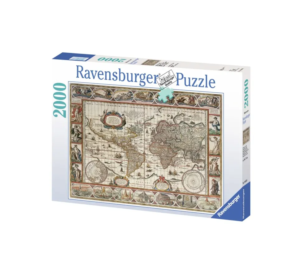 Ravensburger Puzzle 2000 Pezzi Mappamondo Antico 1650