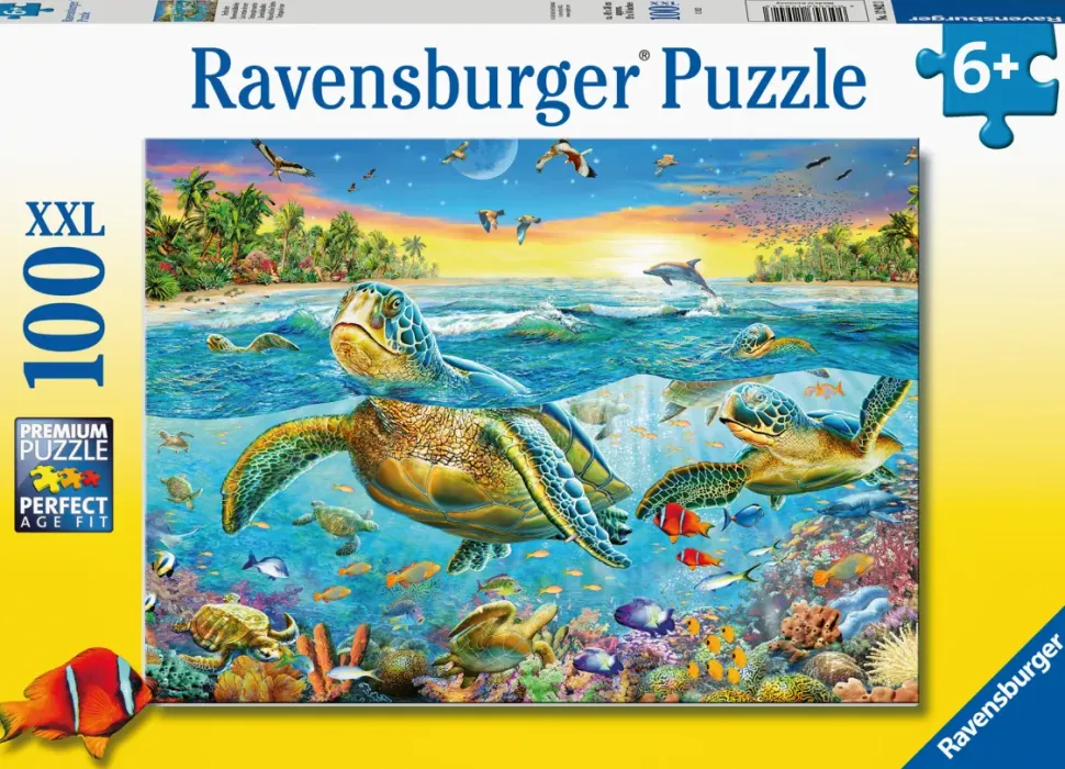 Ravensburger Puzzle 100 Pezzi Tartarughe Marine