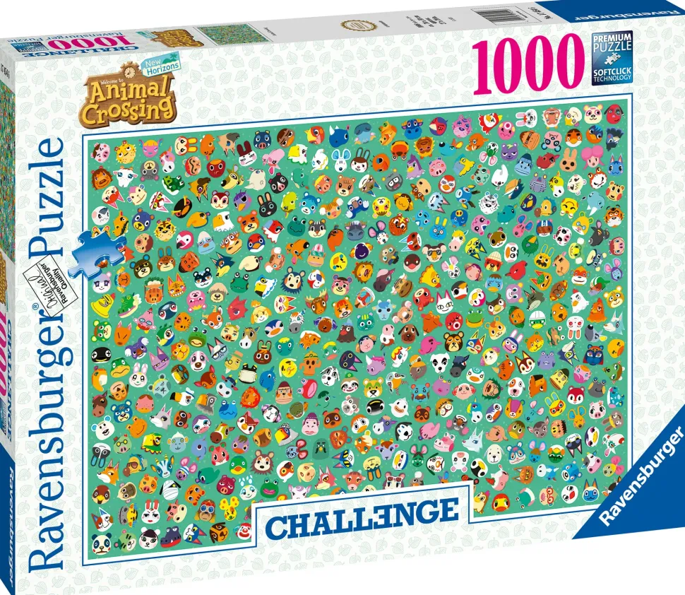Ravensburger Puzzle Animal Crossing Challenge, 1000 Pezzi, Puzzle Adulti