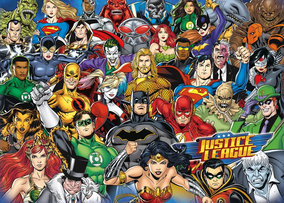 Ravensburger Puzzle Dc Comics Challenge, Collezione Challenge, 1000 Pezzi, Puzzle Adulti