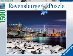 Ravensburger Puzzle Inverno A New York, 1500 Pezzi, Puzzle Adulti