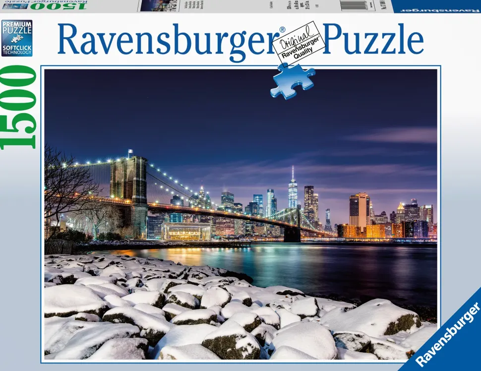 Ravensburger Puzzle Inverno A New York, 1500 Pezzi, Puzzle Adulti
