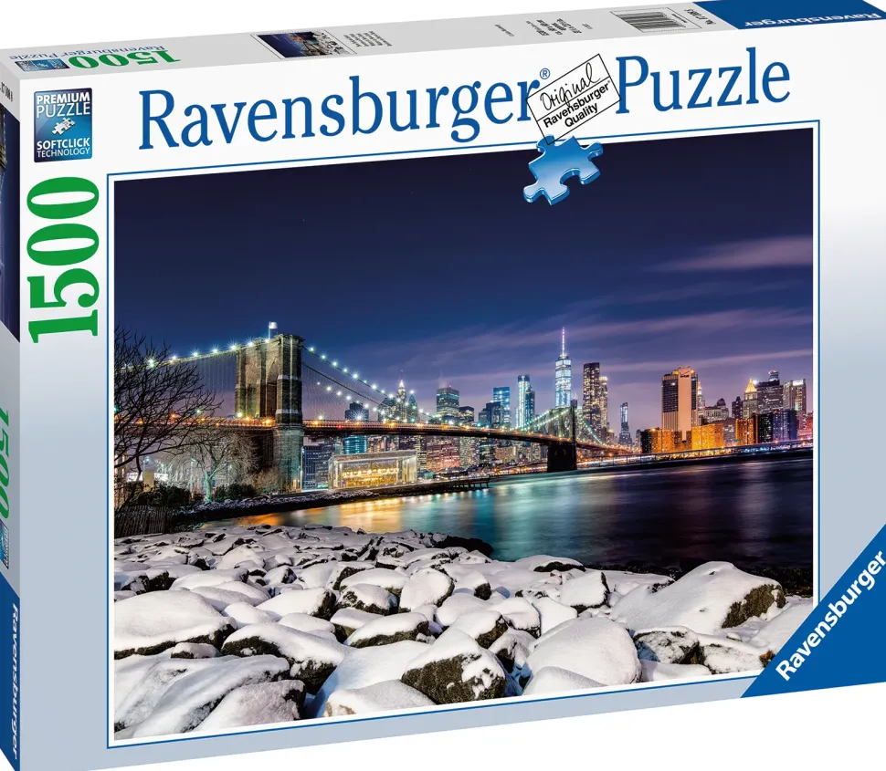 Ravensburger Puzzle Inverno A New York, 1500 Pezzi, Puzzle Adulti