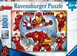 Ravensburger Puzzle Iron Man, 100 Pezzi Xxl, Eta Raccomandata 6+ Anni