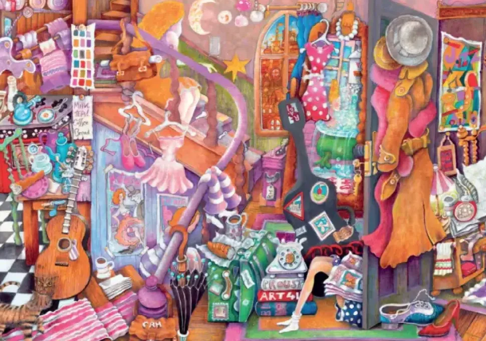 Ravensburger Puzzle La Stanza Della Studentessa, 500 Pezzi, Puzzle Adulti