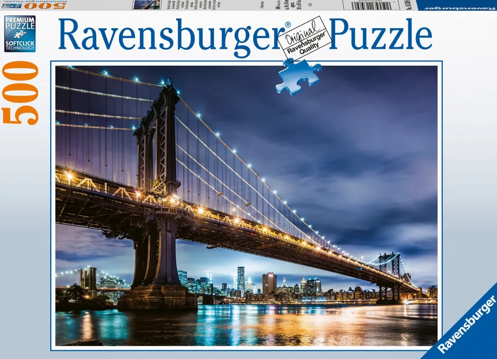 Ravensburger Puzzle New York, 500 Pezzi, Puzzle Adulti
