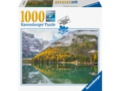 Ravensburger Puzzle Riflessi Di Braies, Collezione Meraviglie Italiane, 1000 Pezzi, Puzzle Adulti