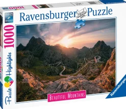 Ravensburger Puzzle Sierra De Tramuntana, Indonesia, Collezione Beautiful Mountains, 1000 Pezzi, Puzzle Adulti