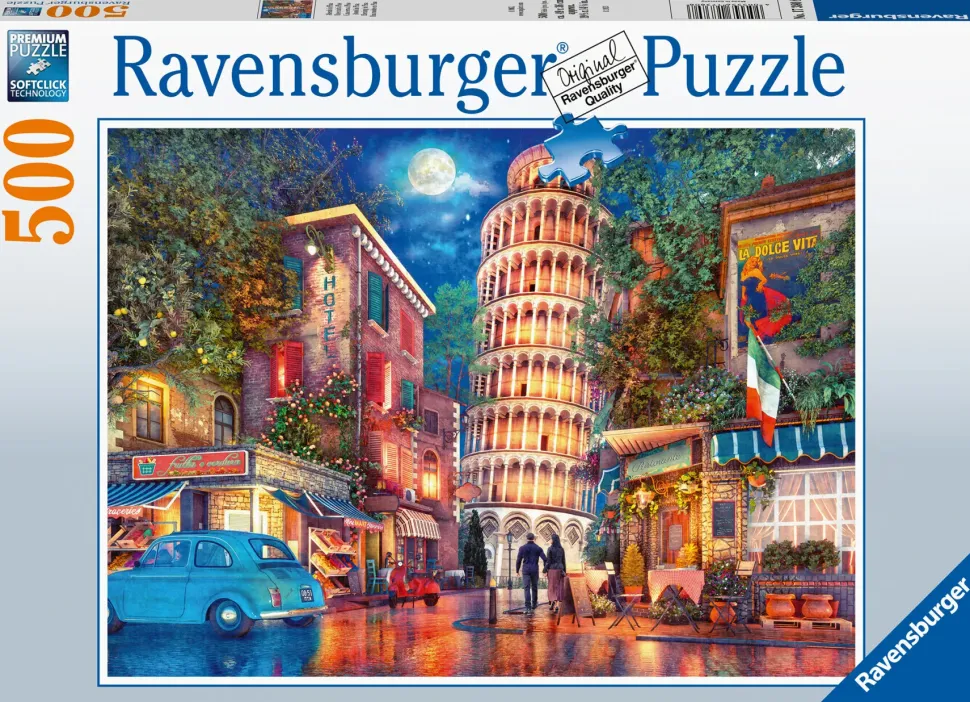 Ravensburger Puzzle Una Sera A Pisa, 500 Pezzi, Puzzle Adulti