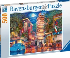 Ravensburger Puzzle Una Sera A Pisa, 500 Pezzi, Puzzle Adulti