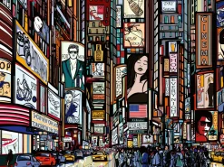 Ravensburger Puzzle Vivace New York, 1000 Pezzi, Puzzle Adulti