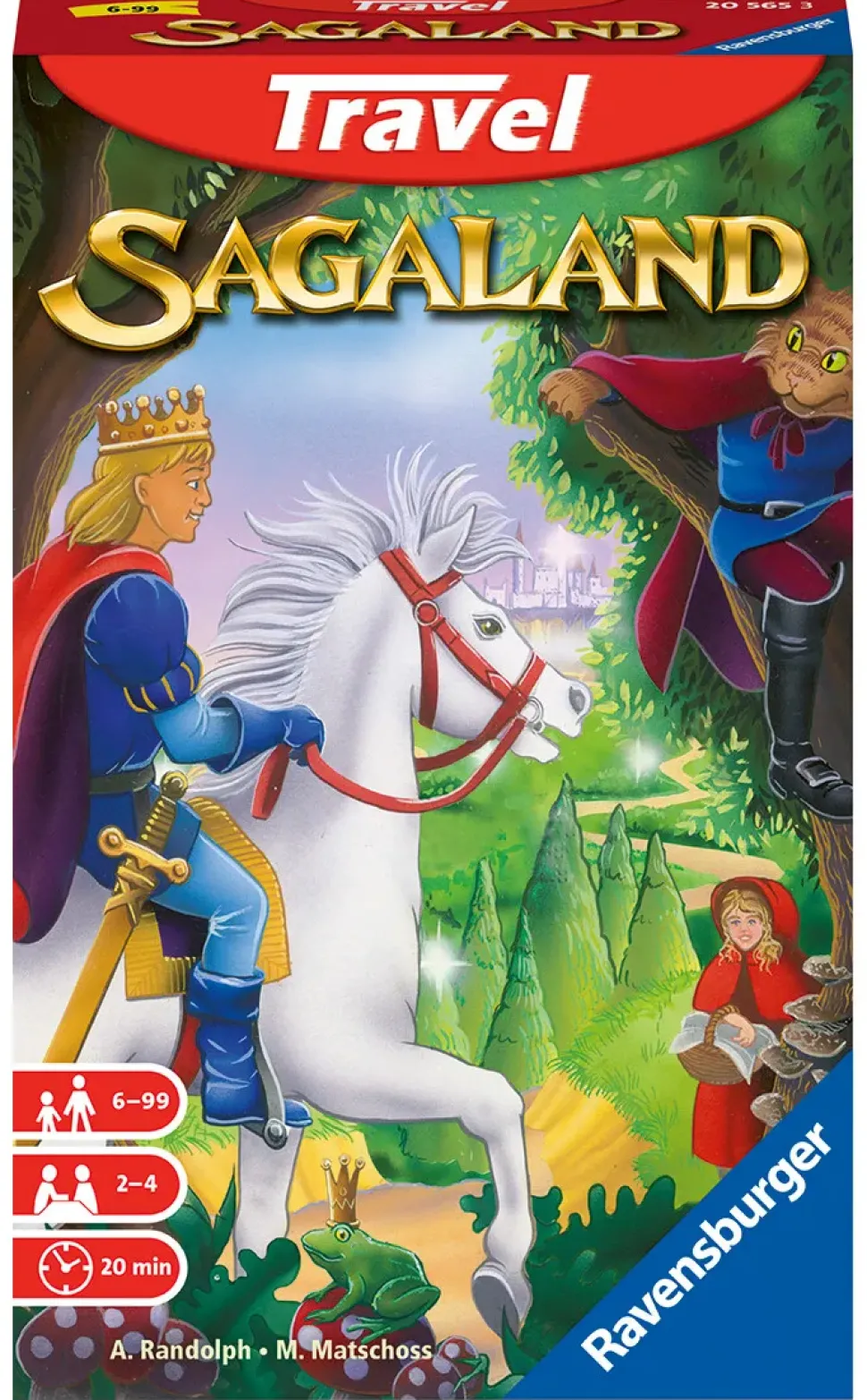 Ravensburger Sagaland Travel, Gioco Da Tavolo Tascabile, 2-4 Giocatori, 6+ Anni