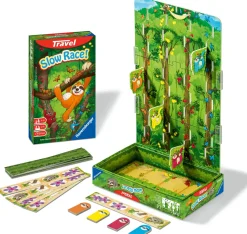 Ravensburger Slow Race! Travel, Gioco Da Tavolo Tascabile, 2-4 Giocatori, 4+ Anni