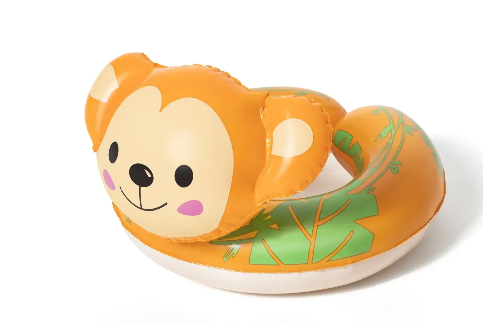 Salvagente Con Testa Animali Buffi Safari, 3-6 Anni, 3 Personaggi Assortiti: Zebra (Cm. 57 51), Tucano (Cm. 57 51), Scimmia (Cm. 45 51)