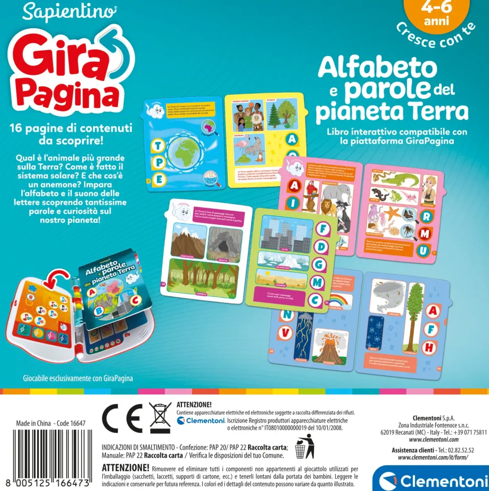 Sapientino Girapagina Libro Alfabeto E Parole
