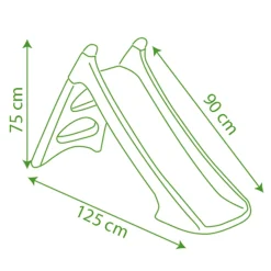 Scivolo Smoby Xs Water Fun: Divertimento Acquatico Per Bambini Con Sistema Di Innesto Tubo Irrigazione, 90 Cm Di Scivolata