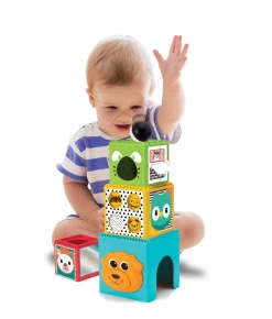 Set 2 In 1 Busy Stack & Nest Ball Drop + Happy Hoops