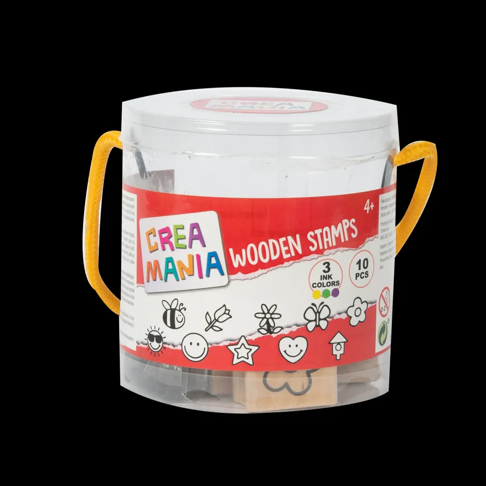 Set Timbrini In Legno Wooden Stamps
