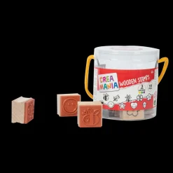 Set Timbrini In Legno Wooden Stamps