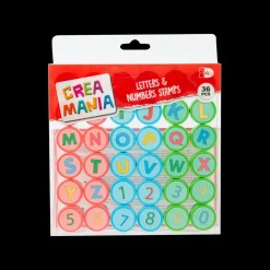 Set Timbrini Lettere E Numeri 36Pcs
