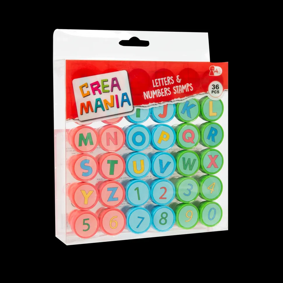 Set Timbrini Lettere E Numeri 36Pcs