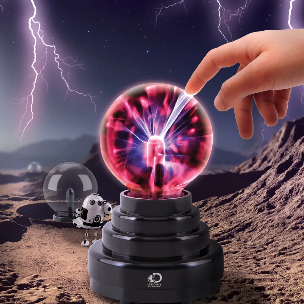 Sfera Al Plasma Con Raggi Luminosi