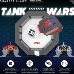 Sharper Image Pack Con Due Carri Armati Radiocomandati Battle Track