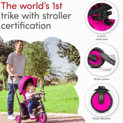 Smartrike Str3 Folding 6 In 1 Rosa
