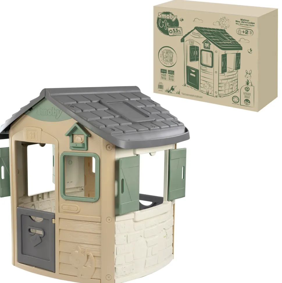 Smoby Green Casetta Jura Lodge Con Materiali Riciclato