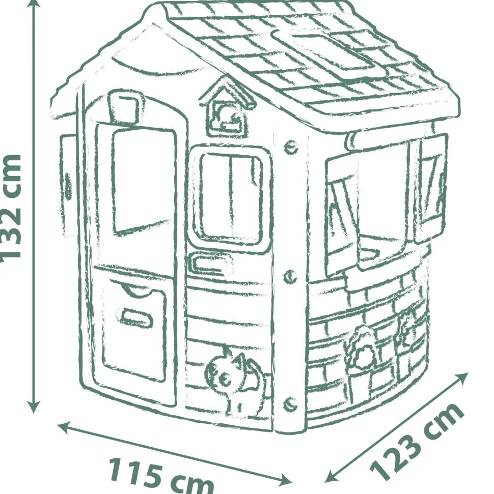 Smoby Green Casetta Jura Lodge Con Materiali Riciclato