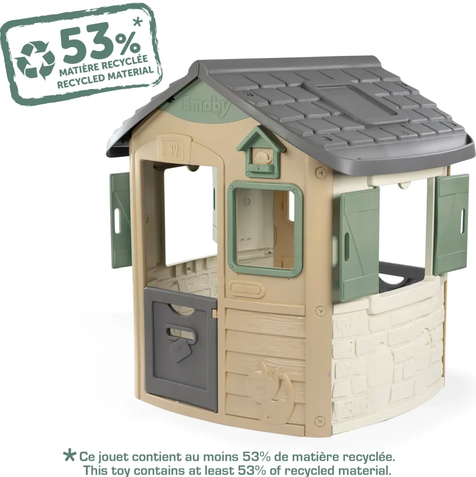 Smoby Green Casetta Jura Lodge Con Materiali Riciclato