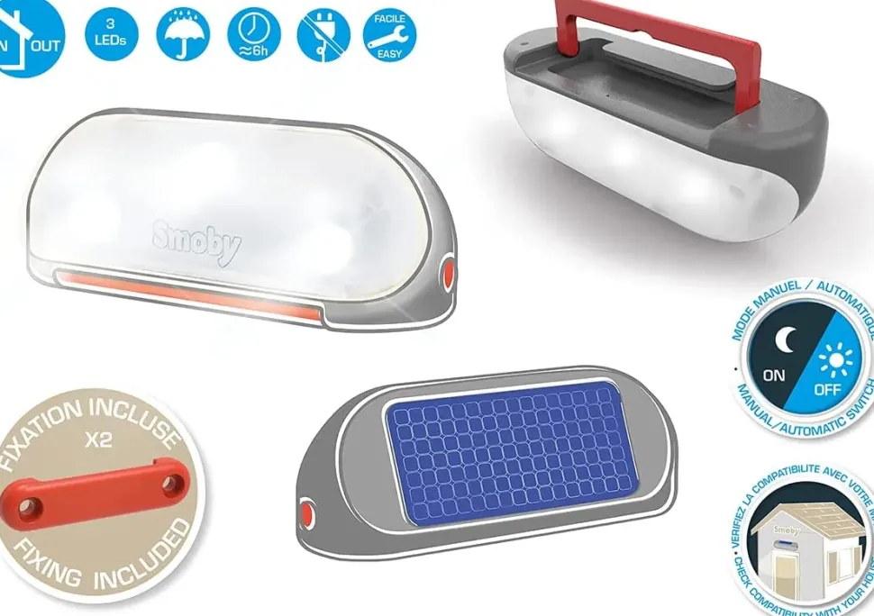 Smoby Lampada Solare Portatile, + 2 Anni, 7600810910