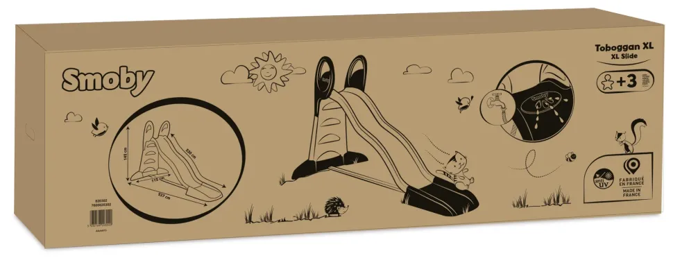 Smoby Scivolo Xl Con Doppia Onda E Sistema Water Fun