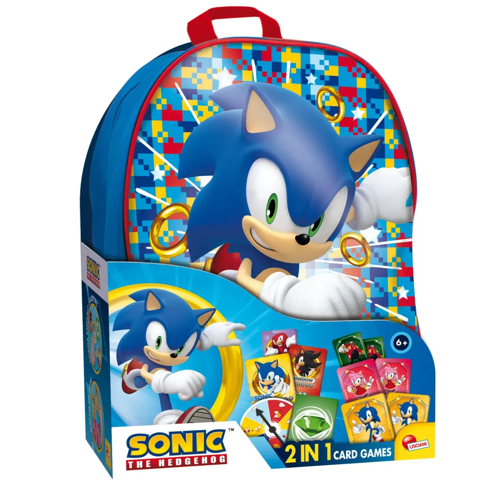 Sonic 2 In 1 Card Games In A Backpack