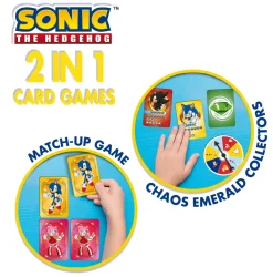 Sonic 2 In 1 Card Games In A Backpack
