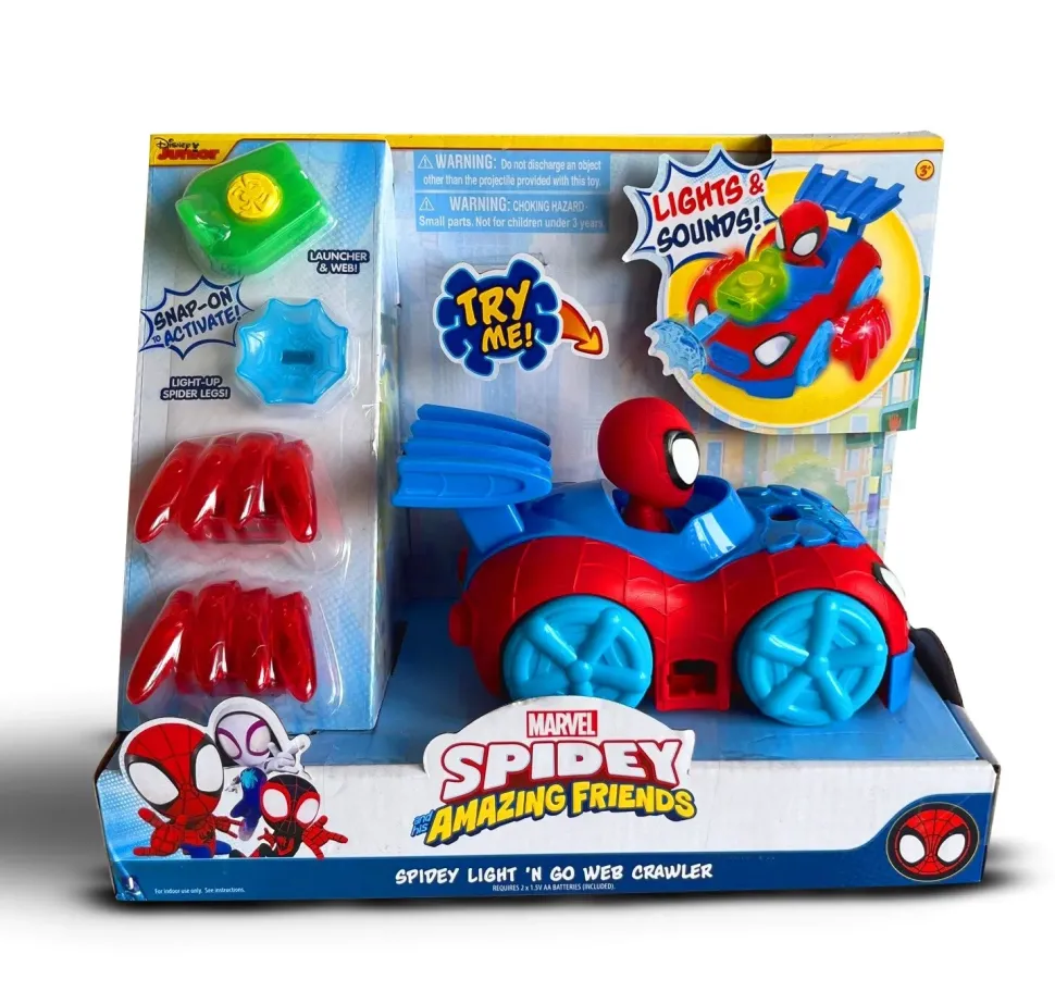 Spidey Lancia Ragnatele De Luxe Con Luci E Suoni, Veicolo Con Funzione Lanciaragnatele