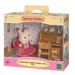 Sylvanian Families Sorella Coniglio Cioccolato E Scrivania