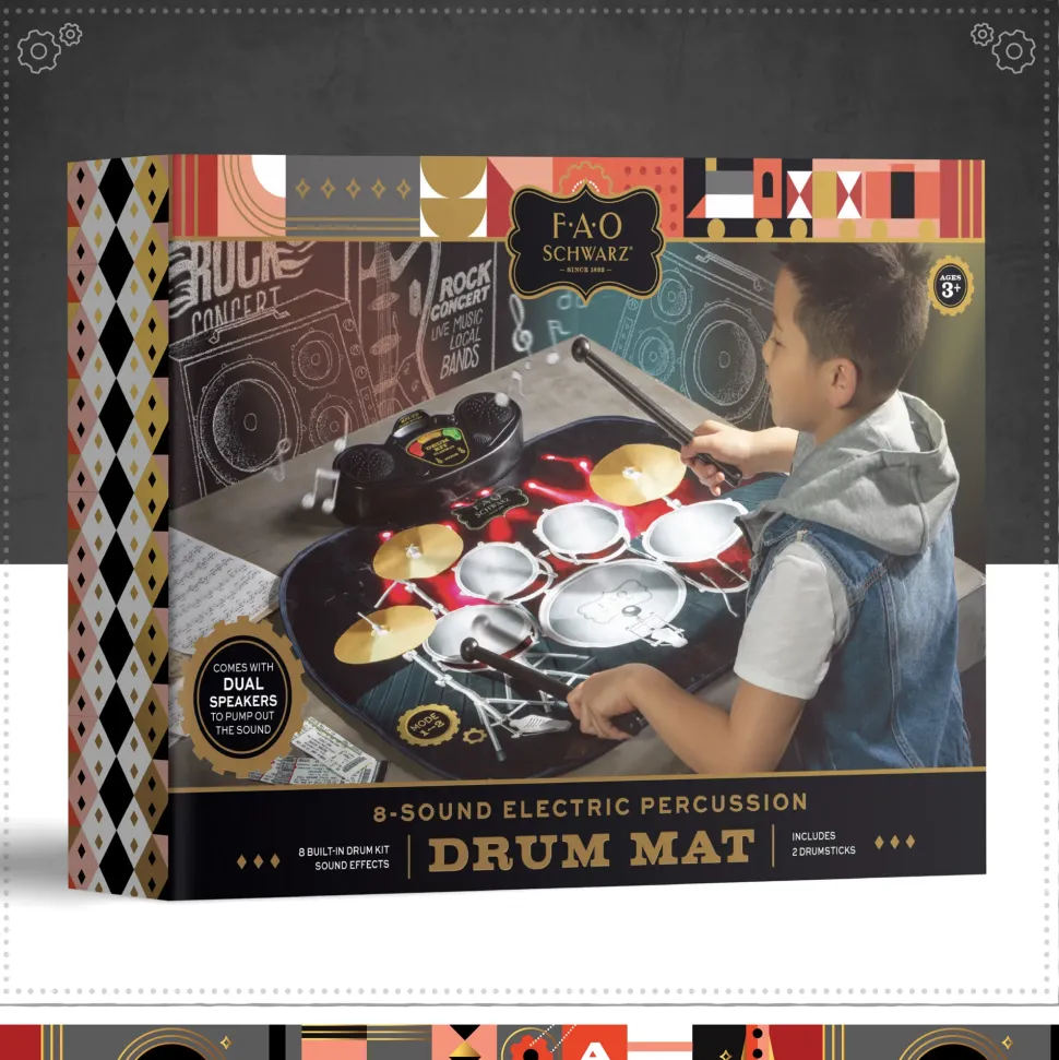 Tappetino Per Batteria Da Tavolo Giocattolo