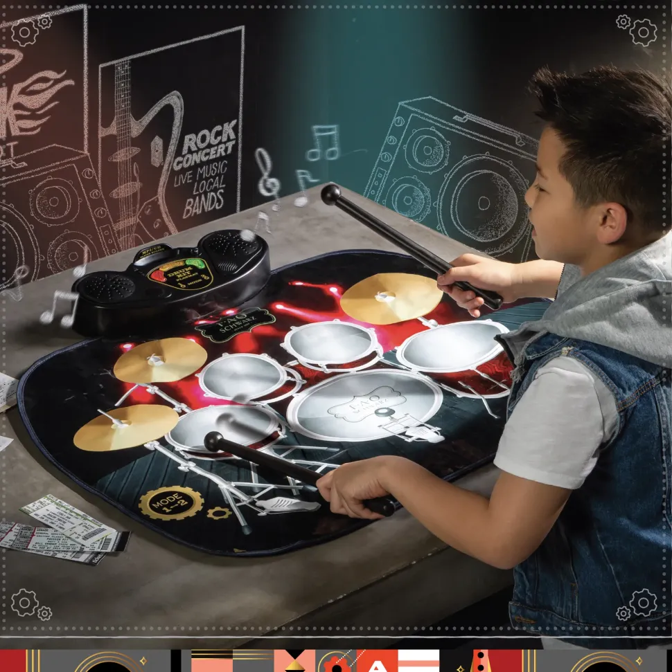 Tappetino Per Batteria Da Tavolo Giocattolo