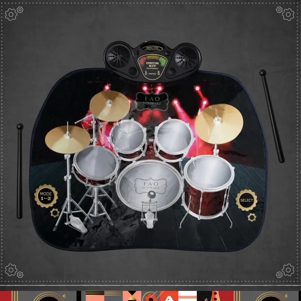 Tappetino Per Batteria Da Tavolo Giocattolo